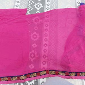 Pink Saree