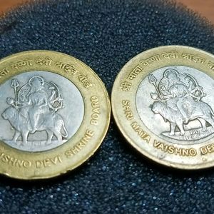 Shri Mata Vaisno Devi Shrine Board Rs 10/- Coin X 2