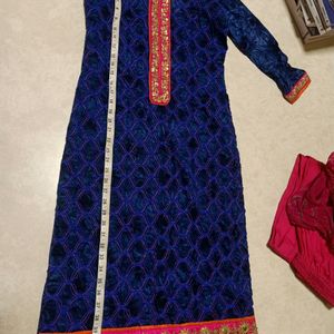 3 Piece Partywear Kurta Palazzo Set