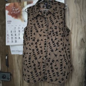 Brown Sleeveless.Topp