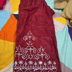 Partywear Pakistani Organza Suit With Heavydupatta