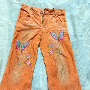 Stylish Butterfly Pants For Girls.