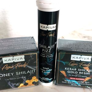 Kapiva Shilajit Fizz And Resin Form