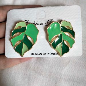 Korean Leaf Earrings