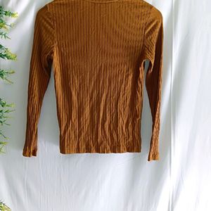 ribbed mustard top