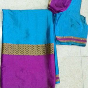 Silk Saree With Blouse. Size 38in. Rarely used.