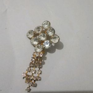 Diamond Saree Pin