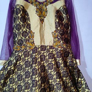 New Ethnic Floor Legth Gown With Diamond Work