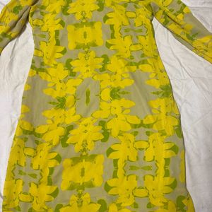 AND dress Yellow Floral