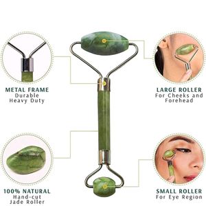 Gua Sha Face Roller |Green Stone For Under Eye