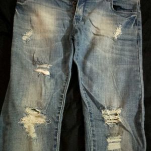 Denim Skinny Torn Jeans!!!