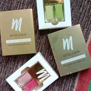 Myglamm Nailpolish Enamel Duo Combo