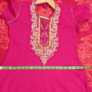 Pink Anarkali Top