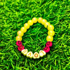 Customisable Name bracelet Glass beads bracele