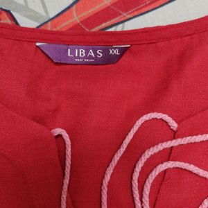 Libas Red Kurta