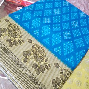 New Pure Cotton Saree