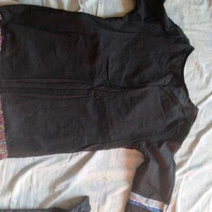 Branded Pure Cotton Black Tops Combo Of Two