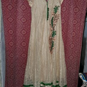 Net Anarkali Kurti Set