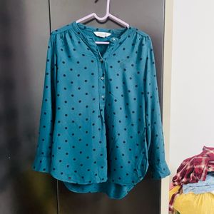 Old Navy Polka Dot Shirt Full Sleeves