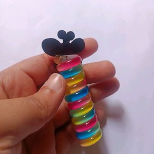 COLOURFUL HAIRSPIRAL CLIPS