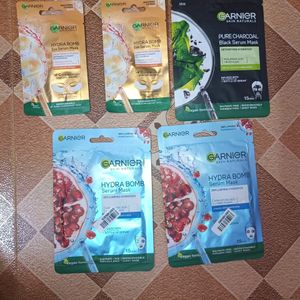 GARNIER SERUM FACE AND EYE SHEET MASK