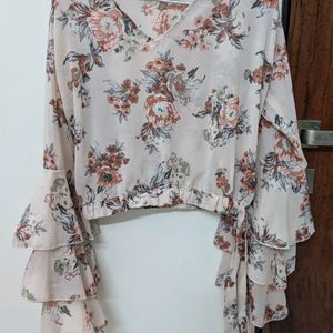 Retro Style Peach Top