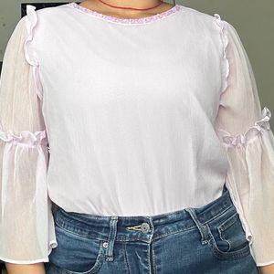 romantic lavander top