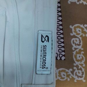 White Slim Fit Pent Stretchable