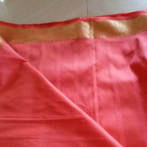 Peach Festival Wear Saree