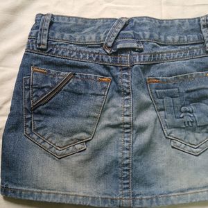 Denim Short Skirt