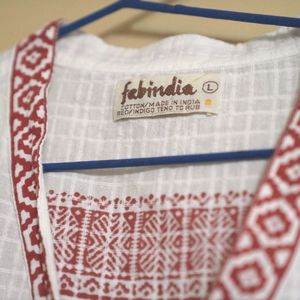 New White Fab India Kurta