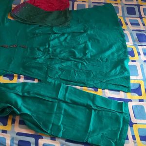 Xxl Frock Suit With Double Shades Dupatta