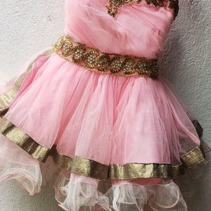 A Very Beautiful Pink Colour Doll Frock..