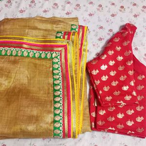 Free Broun Saree