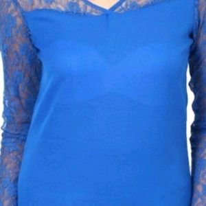 The Vanca Full Sleeves Blue Top