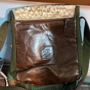 Collector’s Leather Bag With Artwork