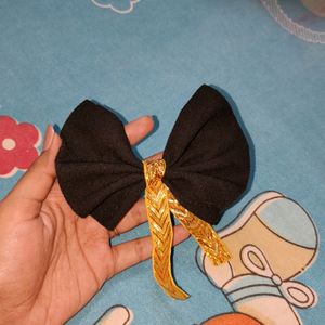 DIY BLACK BOW, With Lace