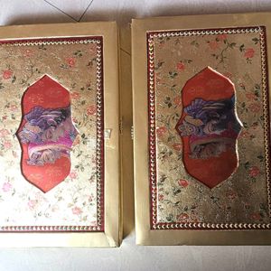 2 cardboard gift boxes