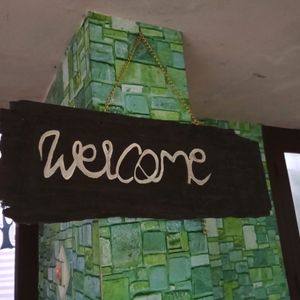 Wooden Handmade Welcome Board