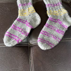 Combo Of Cute Woollen Gloves And Socks