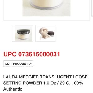 Laura Mercier Translucent Loose Setting Powder