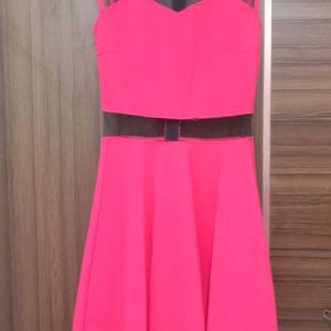 Hot Fuschia Pink Mini Dress