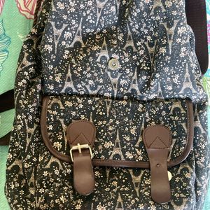 Printed casual backpack