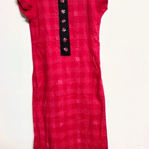 Red Women's Kurti