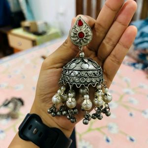 Oxidised Jhumka