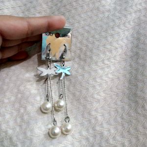 silver earrings