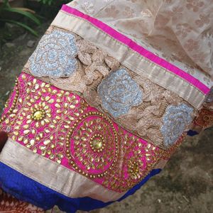 Beautiful Hand Embroidered Lenhga