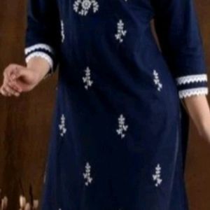 Women Nevy Blue Kurti