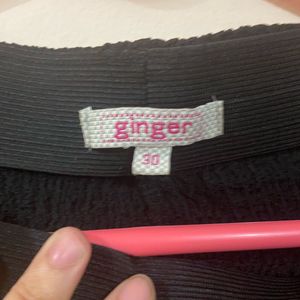 Black flared pant by ginger