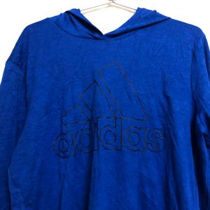 Adidas Blue Long Sleeve Hoodie